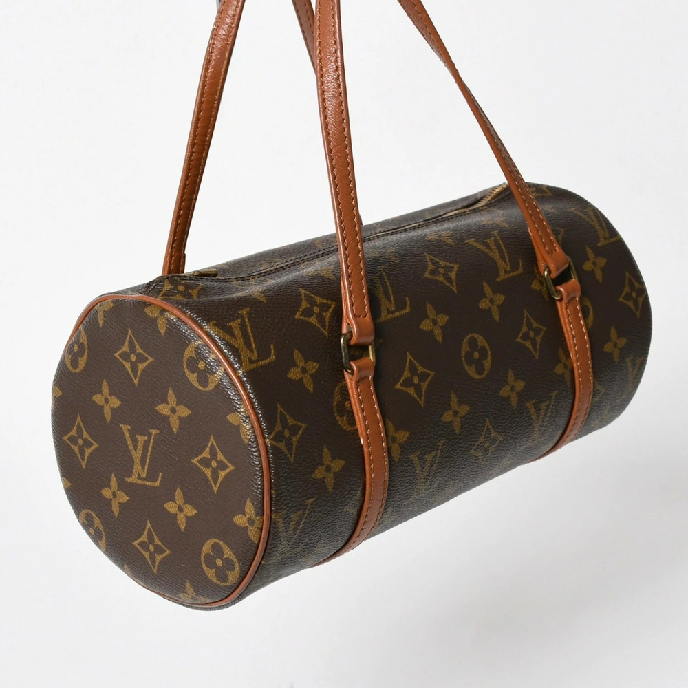 Louis Vuitton brown handbag leather Monogram Papillon Brown